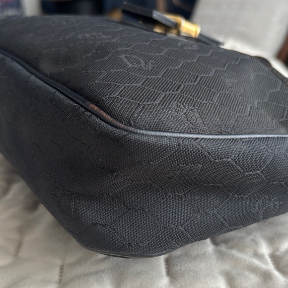 Dior Vintage Black Crossbody Bag with Gold Accents - Picture 7 of 16